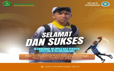 Gibran Nurhilal Fasya Pimpin Tim Basket Putra Kabupaten Kuningan Menuju Kemenangan di POPWILDA JABAR 2024